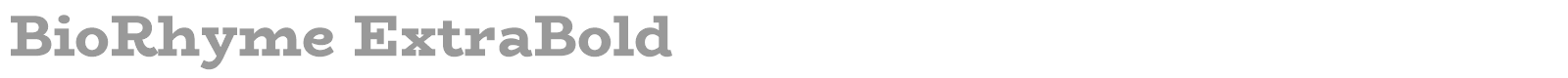BioRhyme font preview