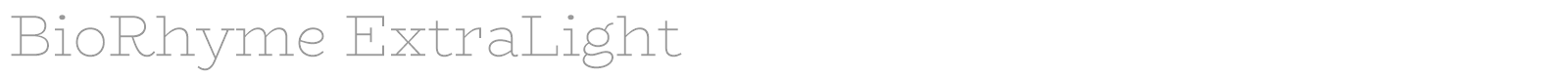 BioRhyme font preview