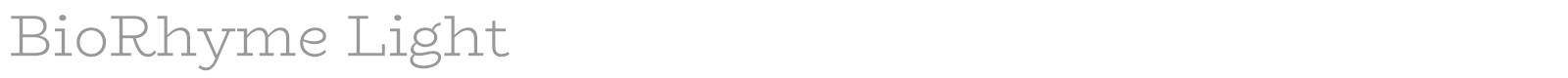 BioRhyme font preview