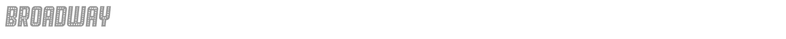 Broadway font preview