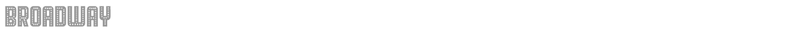 Broadway font preview