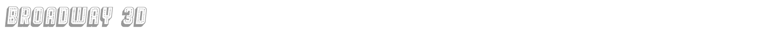 Broadway font preview
