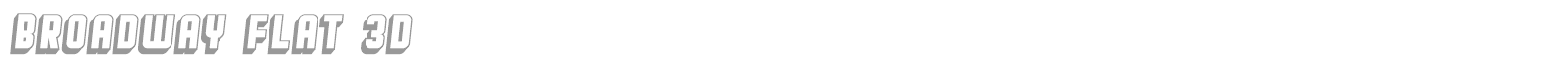 Broadway font preview