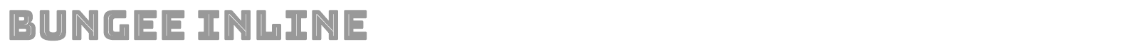 Bungee Inline font preview