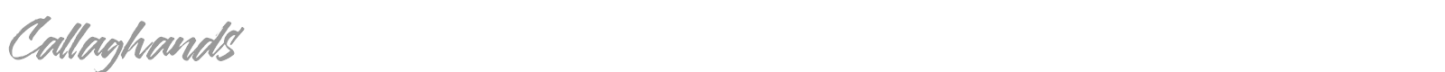 Callaghands font preview