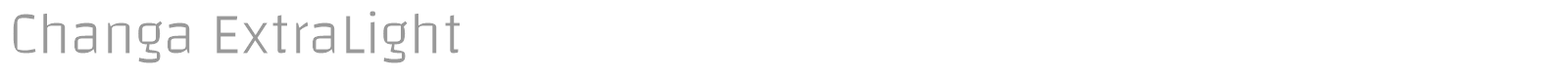 Changa font preview