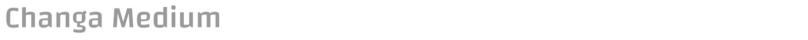 Changa font preview