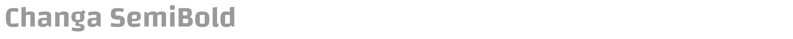 Changa font preview