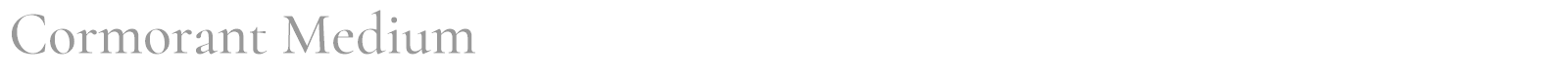 Cormorant font preview