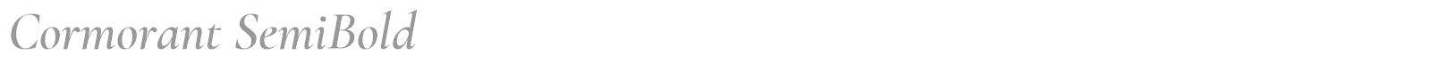 Cormorant font preview