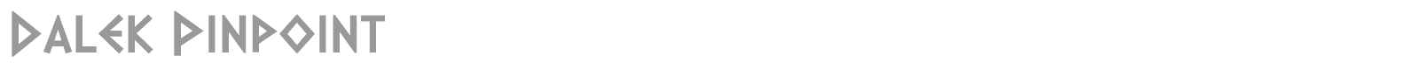 Dalek Pinpoint font preview