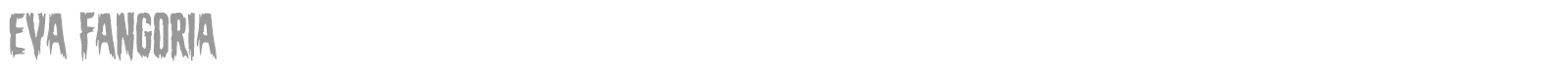 Eva Fangoria font preview