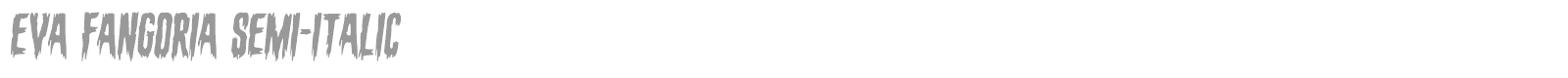 Eva Fangoria font preview