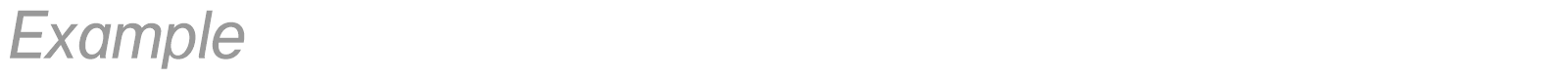 Example font preview