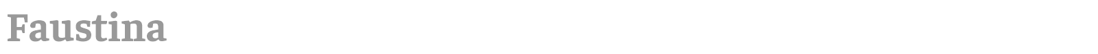 Faustina font preview