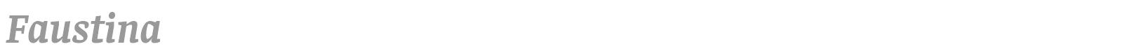 Faustina font preview