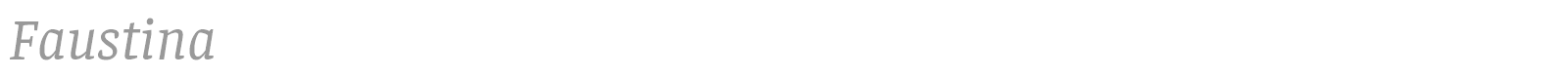 Faustina font preview