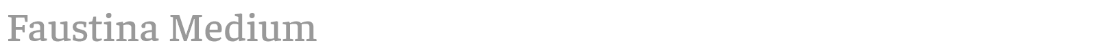 Faustina font preview