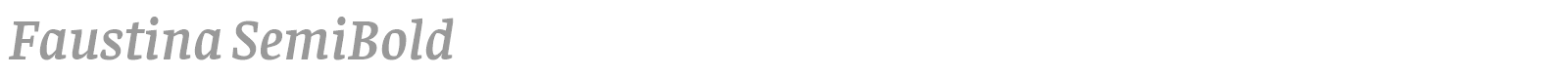 Faustina font preview