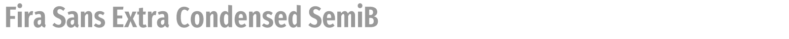 Fira Sans Extra Condensed font preview