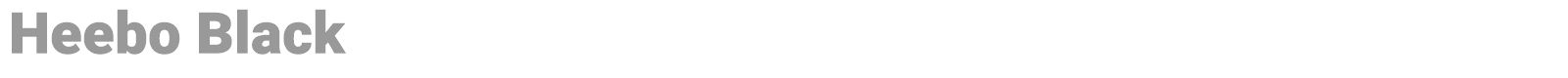 Heebo font preview