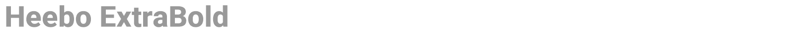 Heebo font preview