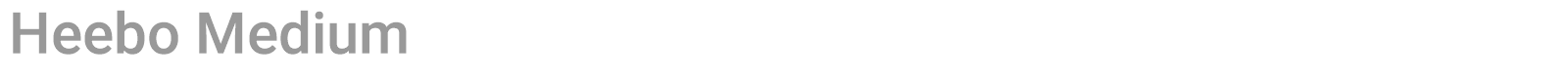 Heebo font preview
