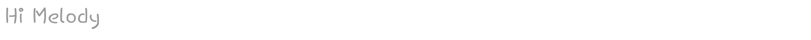 Hi Melody font preview