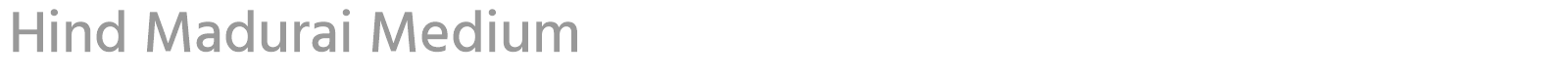 Hind Madurai font preview