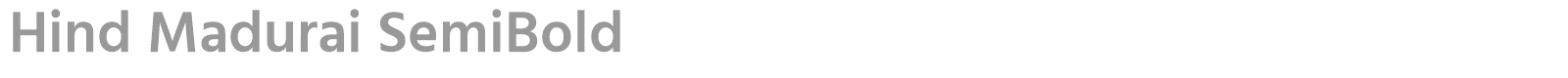 Hind Madurai font preview
