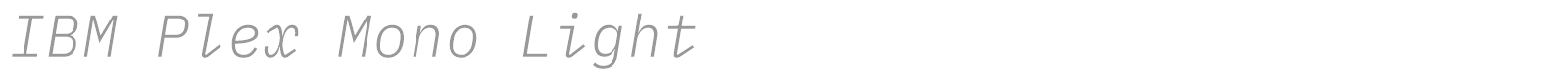 IBM Plex Mono font preview