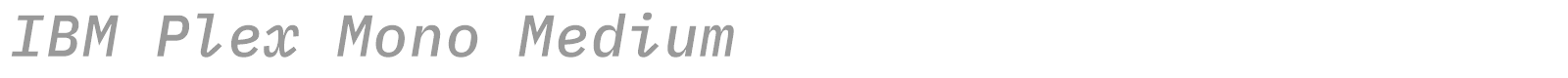 IBM Plex Mono font preview