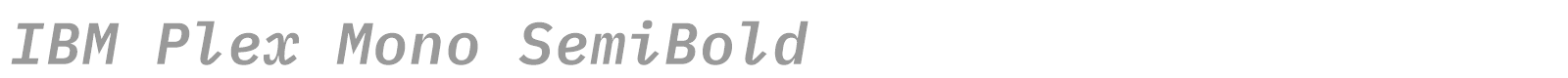 IBM Plex Mono font preview