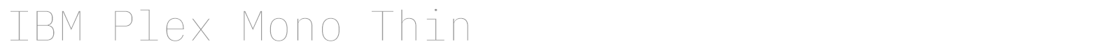 IBM Plex Mono font preview