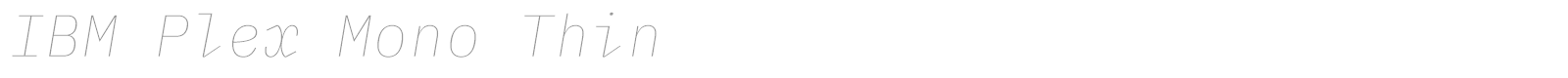 IBM Plex Mono font preview