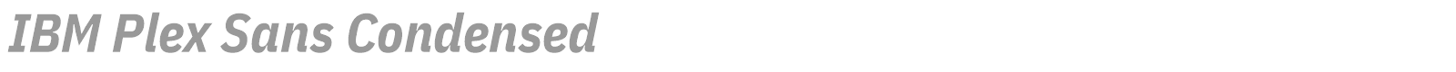 IBM Plex Sans Condensed font preview