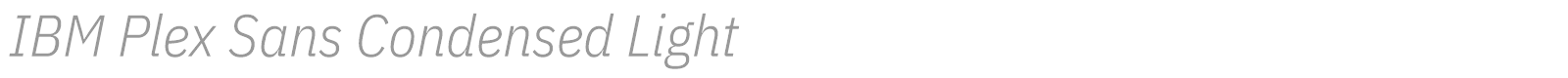 IBM Plex Sans Condensed font preview