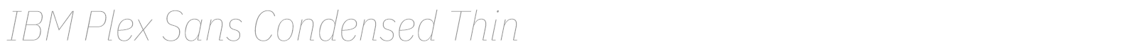 IBM Plex Sans Condensed font preview