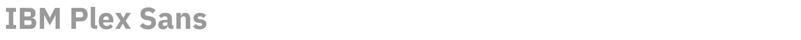 IBM Plex Sans font preview
