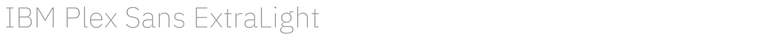 IBM Plex Sans font preview