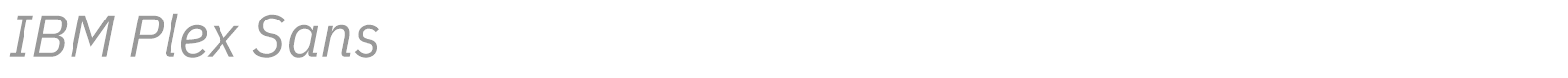 IBM Plex Sans font preview
