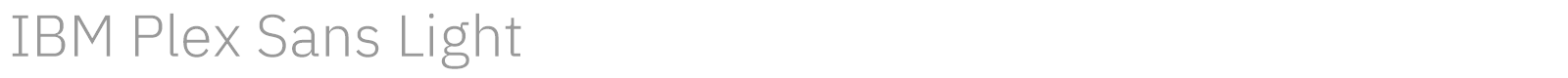 IBM Plex Sans font preview
