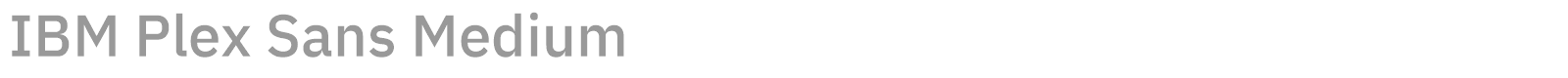 IBM Plex Sans font preview
