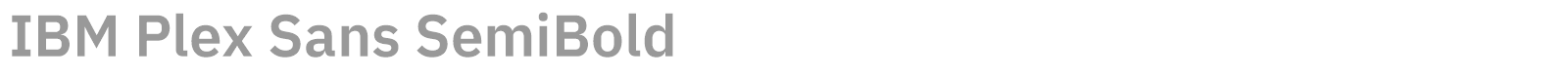IBM Plex Sans font preview