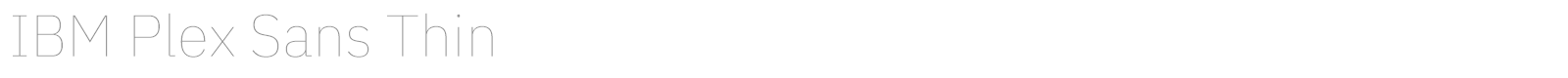 IBM Plex Sans font preview