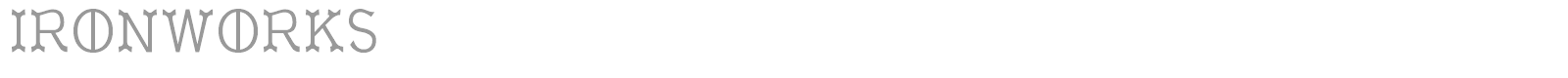 Ironworks font preview