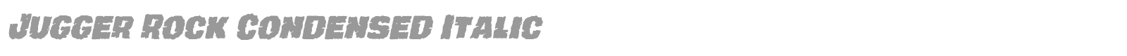 Jugger Rock font preview