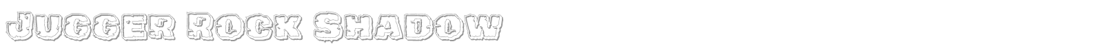 Jugger Rock font preview