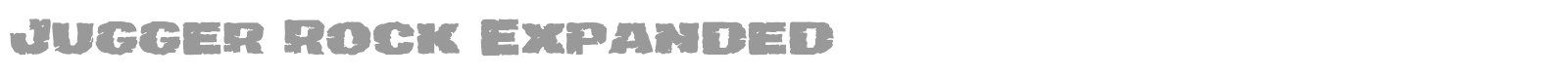 Jugger Rock font preview