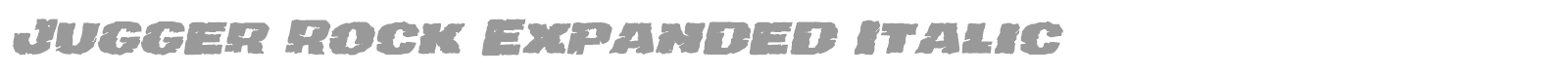 Jugger Rock font preview